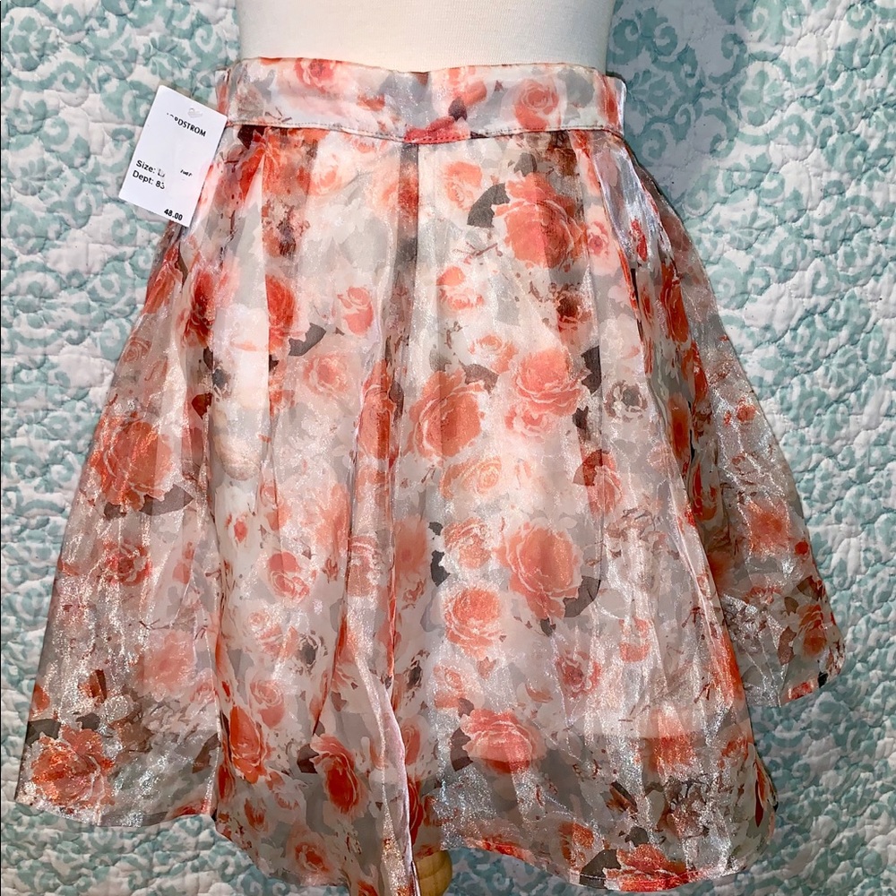 Chiffon Floral Skirt
